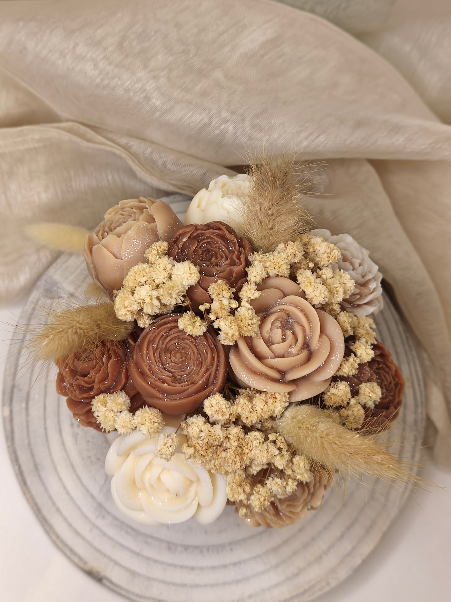 Pot de fondants parfumés personnalisable en gypse