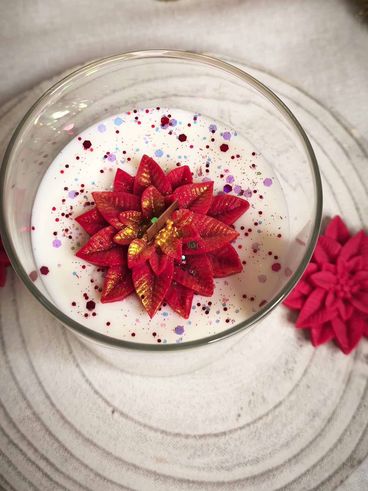 Bougie - Poinsettia đȘ·