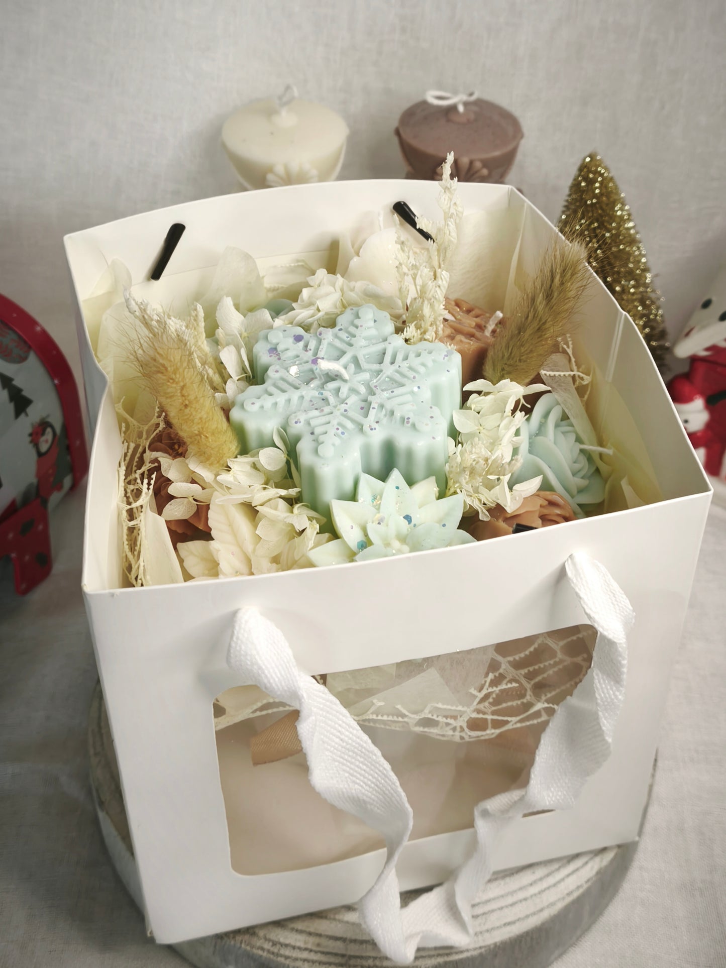Bouquet de Noël – Fleur de Coton