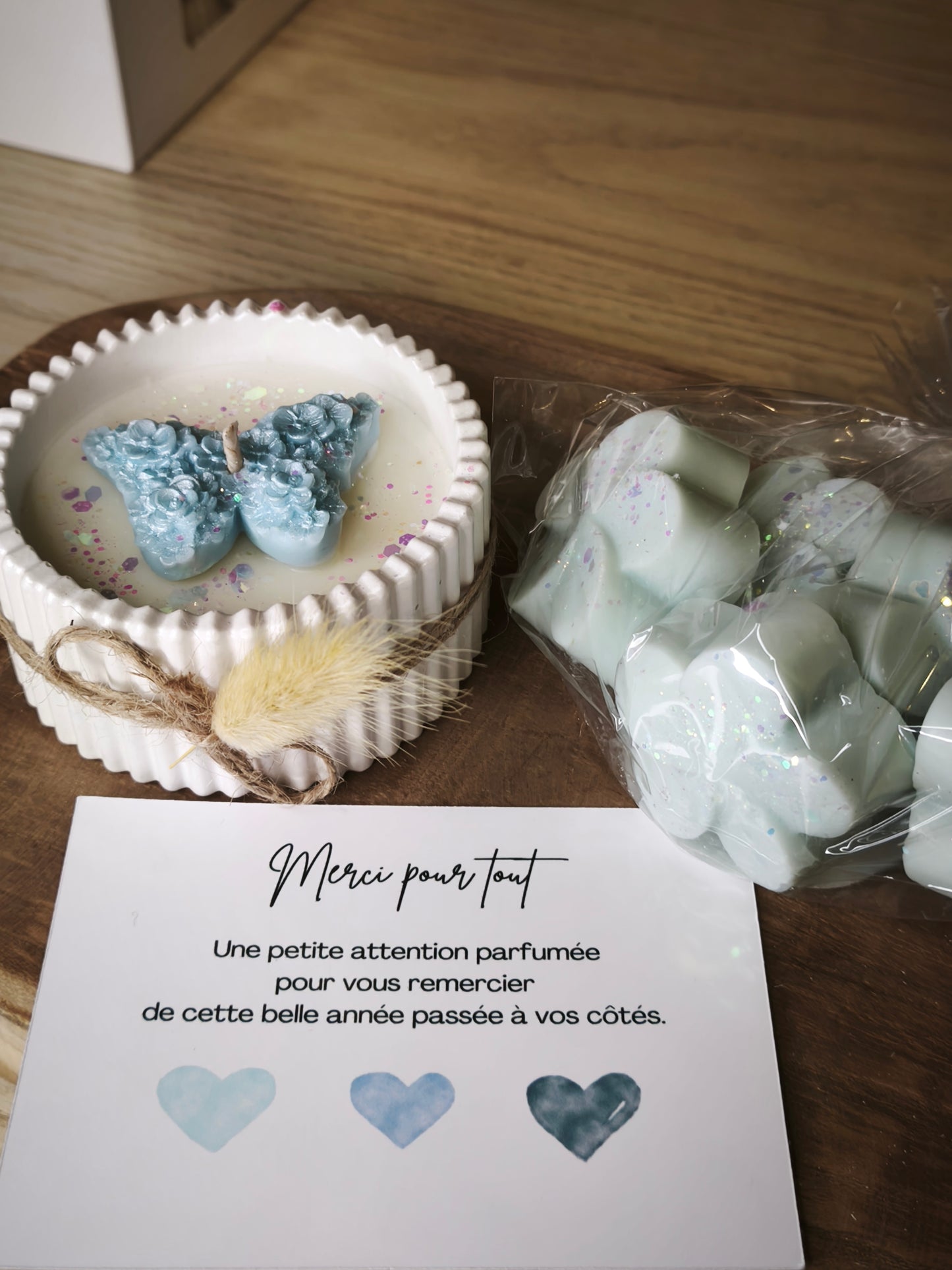 Coffret de remerciement - Senteur Linge propre 🩵