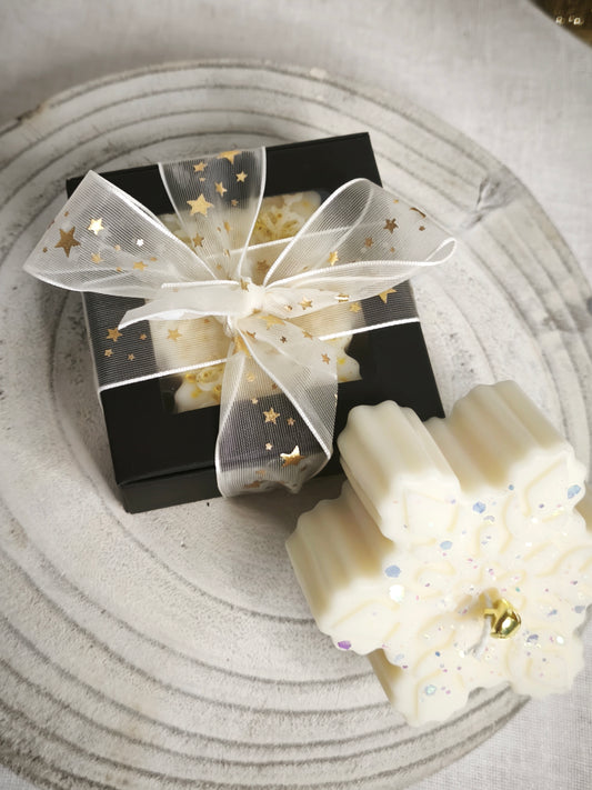 Bougie Flocon d'hiver - Senteur Baies givrées