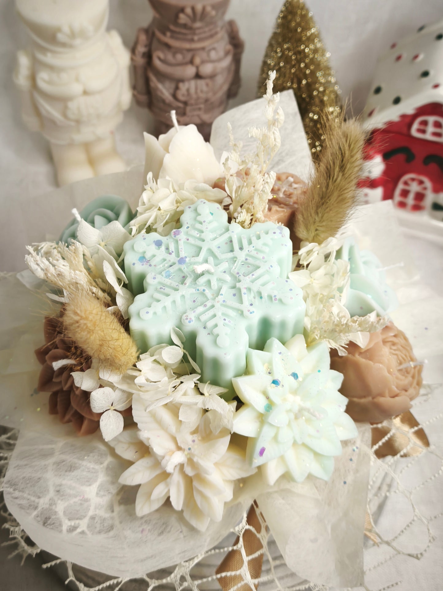 Bouquet de Noël – Fleur de Coton