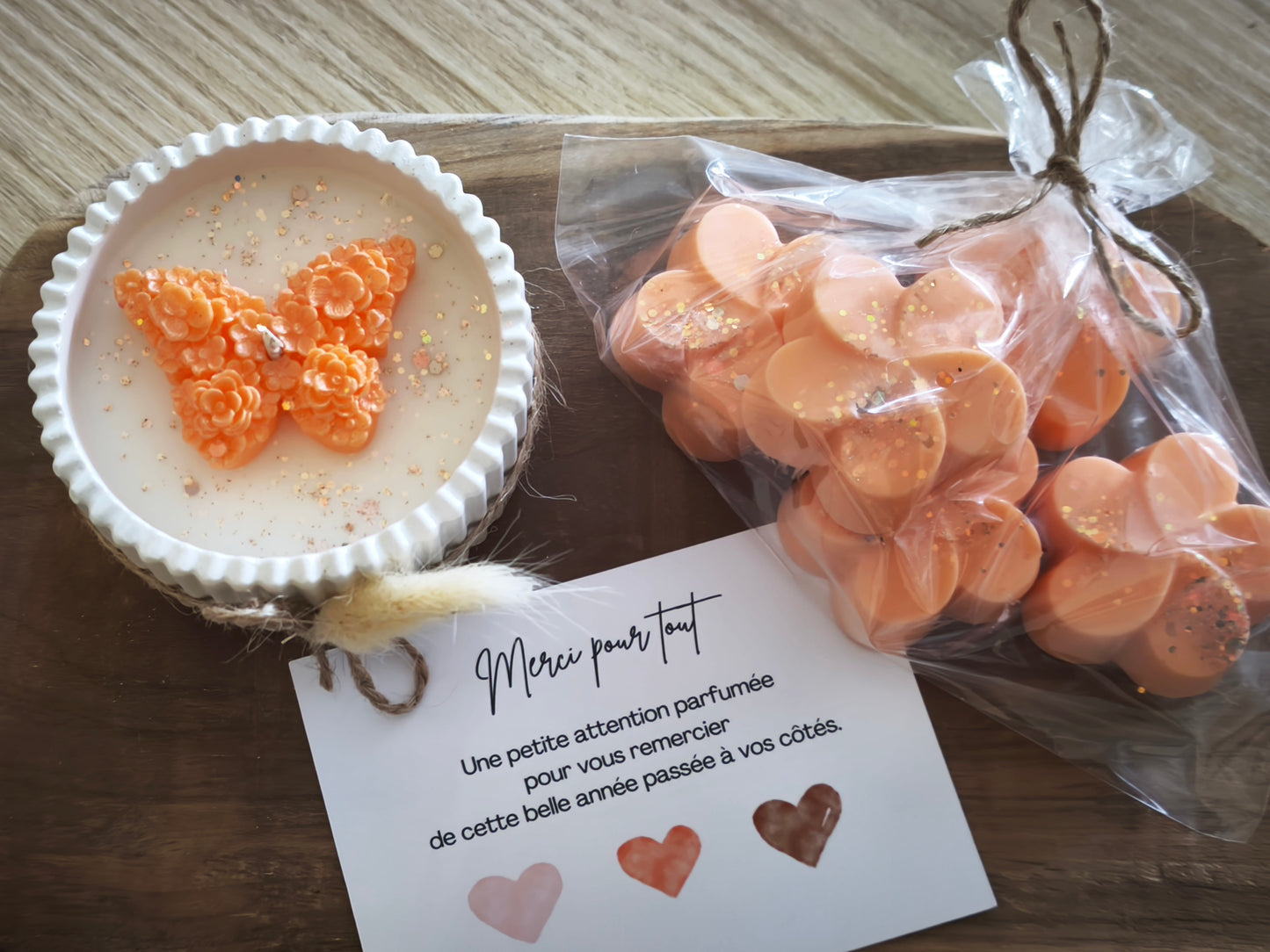 Coffret de remerciement - Senteur fleur d'abricotier 🧡