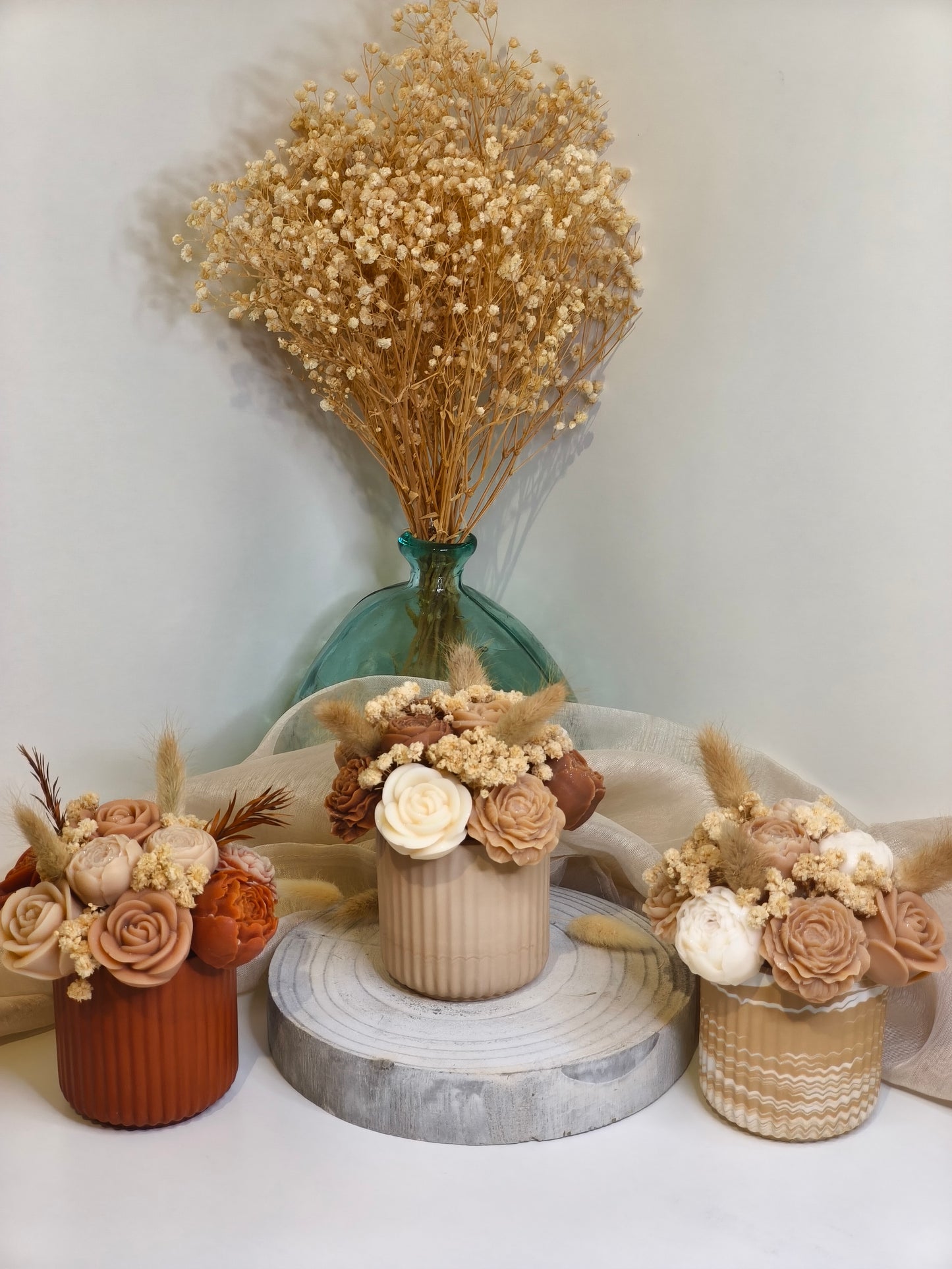 Pot de fondants parfumés personnalisable en gypse