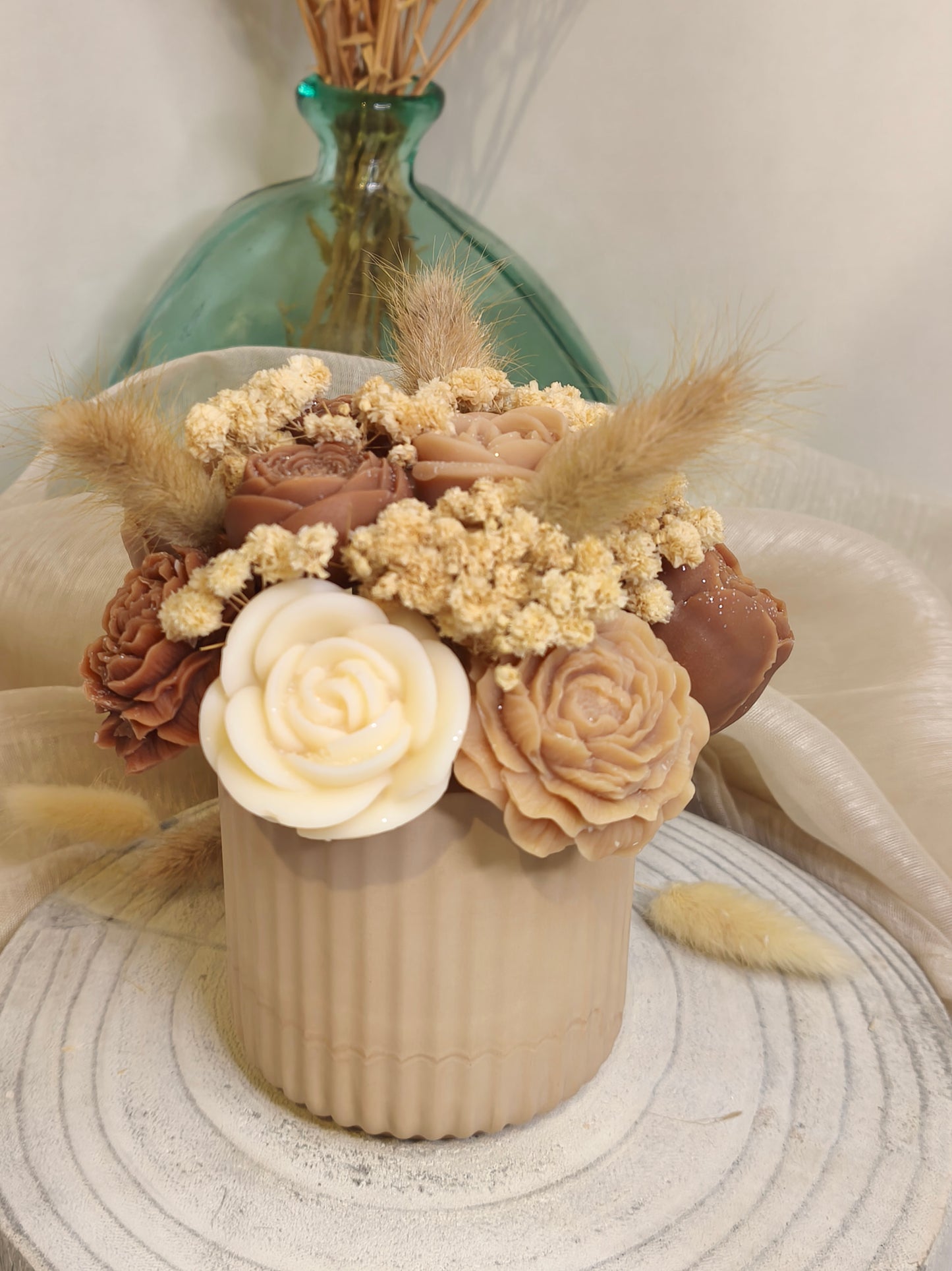 Pot de fondants parfumés personnalisable en gypse