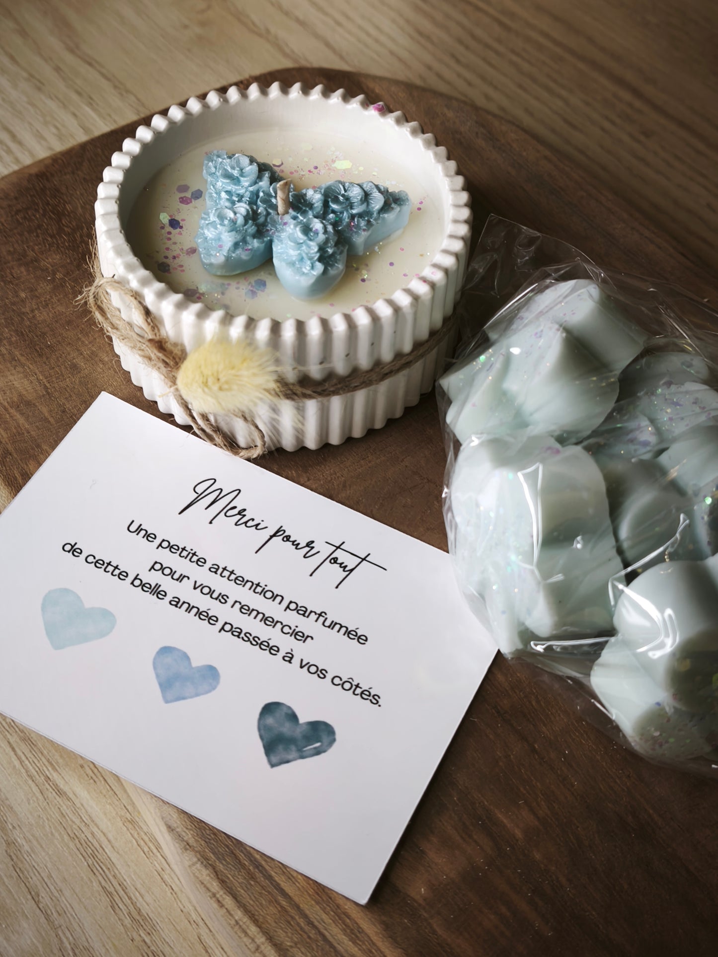 Coffret de remerciement - Senteur Linge propre 🩵