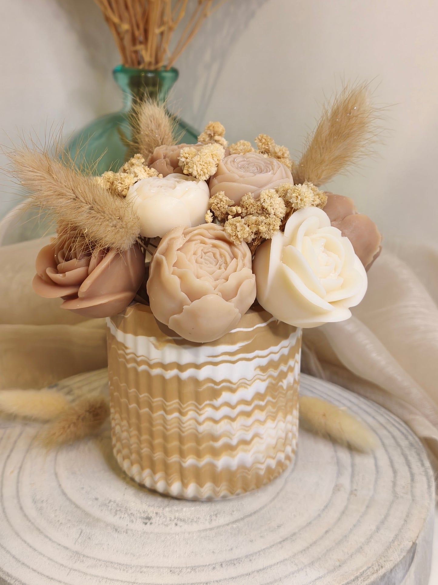 Pot de fondants parfumés personnalisable en gypse