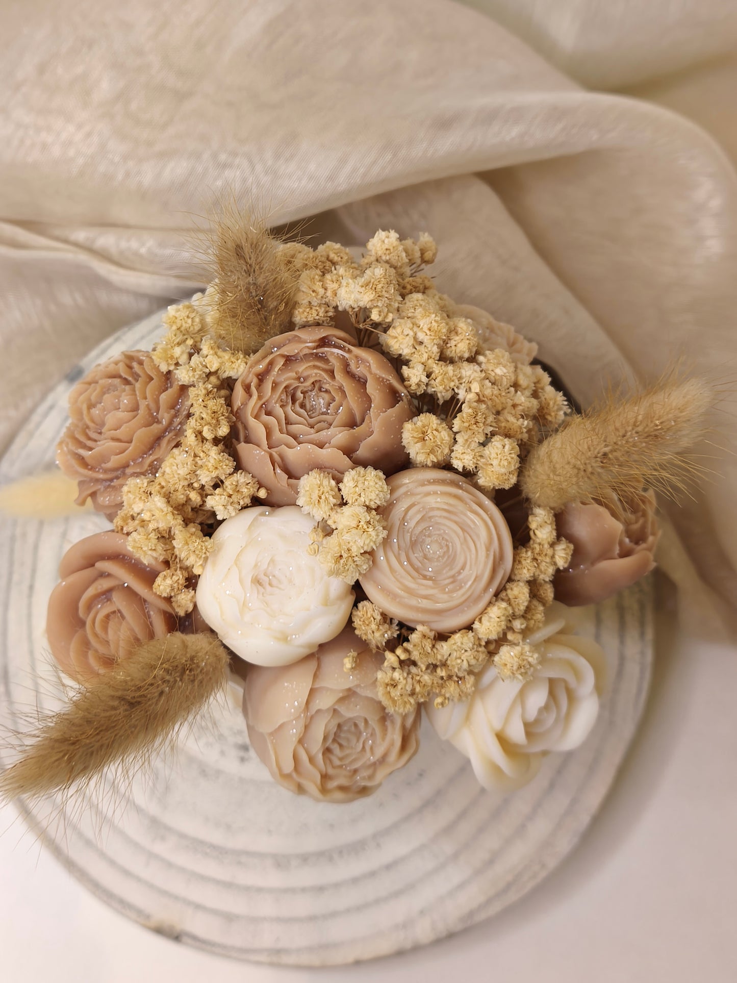 Pot de fondants parfumés personnalisable en gypse