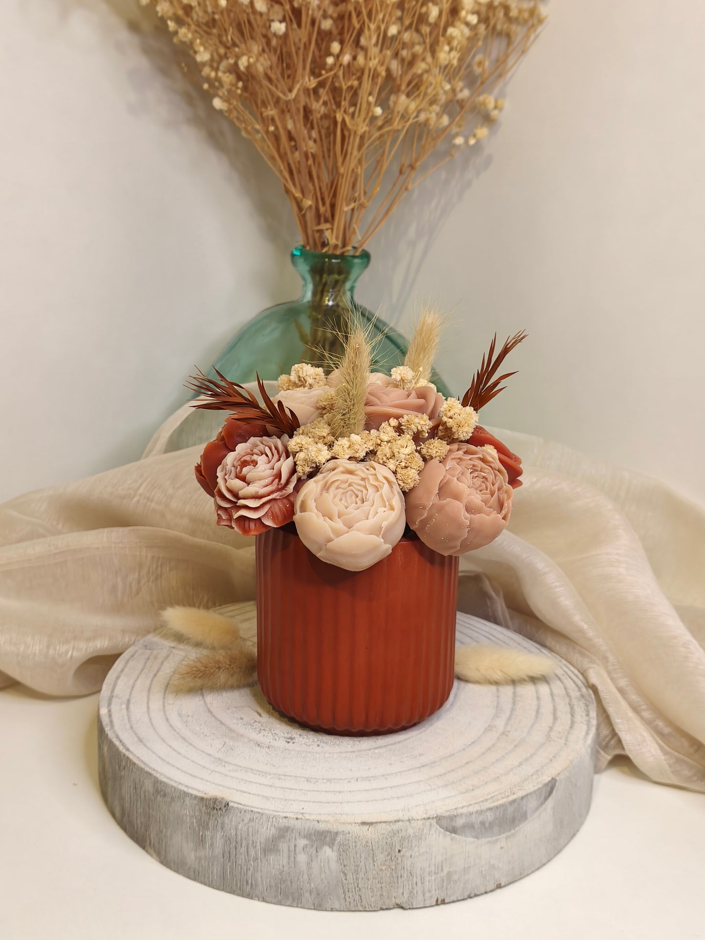 Pot de fondants parfumés personnalisable en gypse